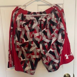 Men’s XL Red & Black Under Armor Athletic Shorts